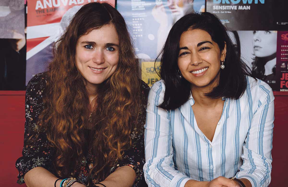 Hannah Hauer-King and Iman Qureshi. Photo: Helen Murray
