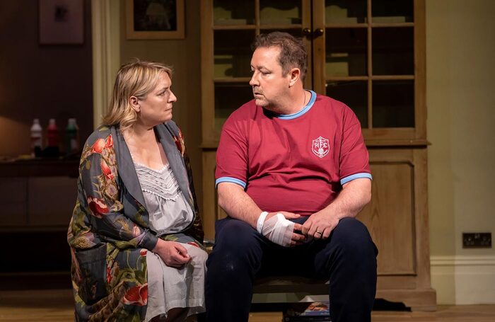 Claire Rushbrook and Daniel Ryan in Middle at the Dorfman, National Theatre. Photo: Johan Persson