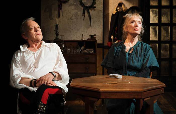 Hilton McRae and Lindsay Duncan in The Dance of Death at the Ustinov Studio, Theatre Royal Bath. Photo: Alex Brenner