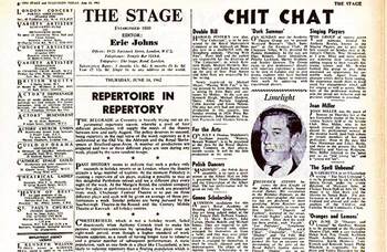 Experiments in repertory theatre – 60 years ago in The Stage