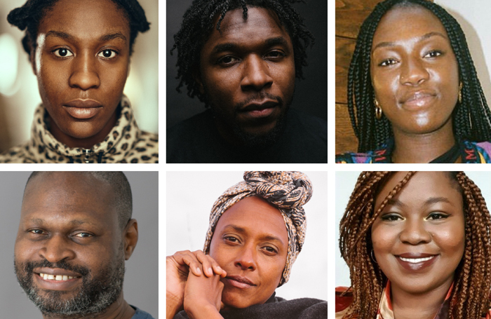 Artist associates (top left to right) Esther Kehinde Ajayi, Yomi Sode and Monique Touko and creative associates (bottom left to right) Oladipo Agboluaje, Gillian Burke and Zodwa Nyoni.