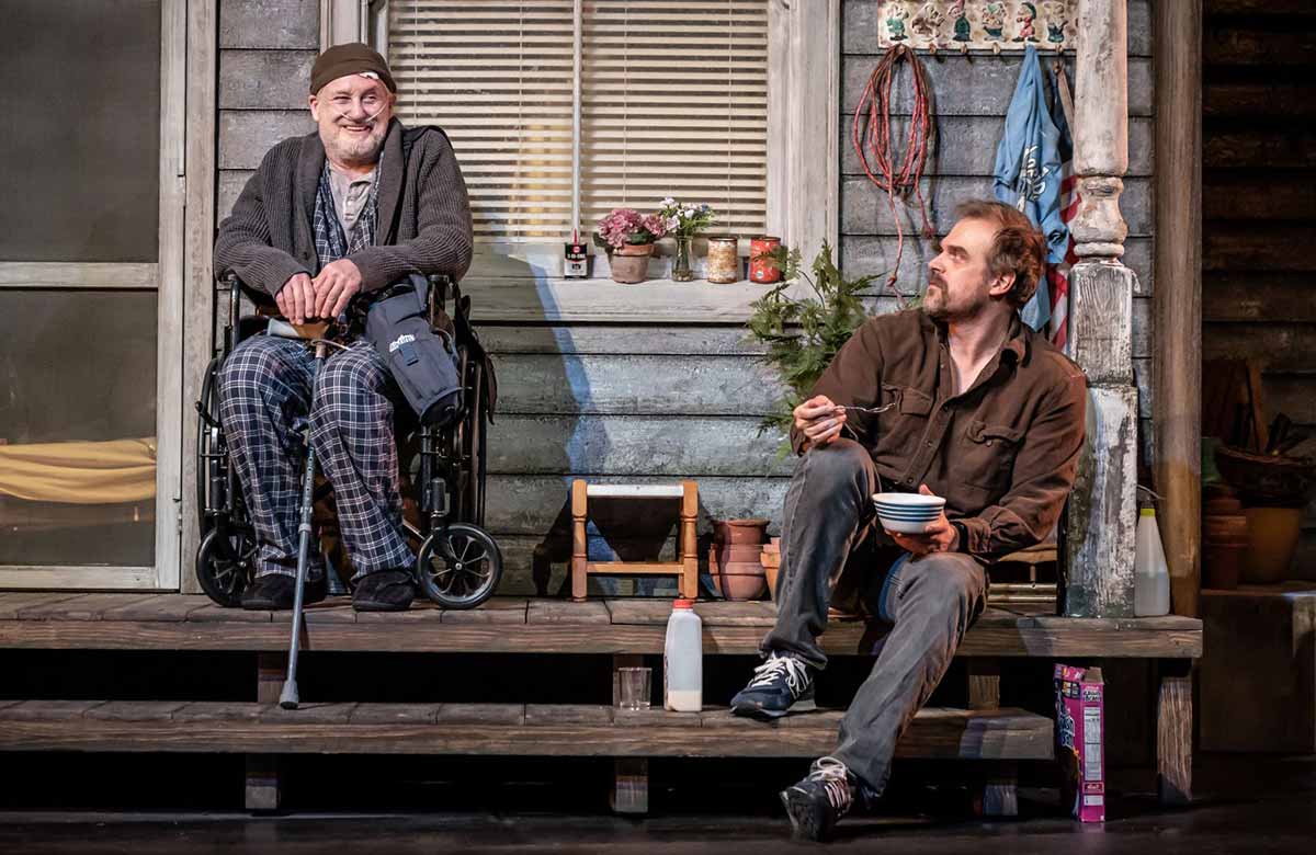 Bill Pullman and David Harbour in Mad House at Ambassadors Theatre. Photo: Marc Brenner