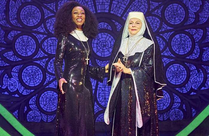 Beverley Knight and Jennifer Saunders in Sister Act at Eventim Apollo, London. Photo: Manuel Harlan
