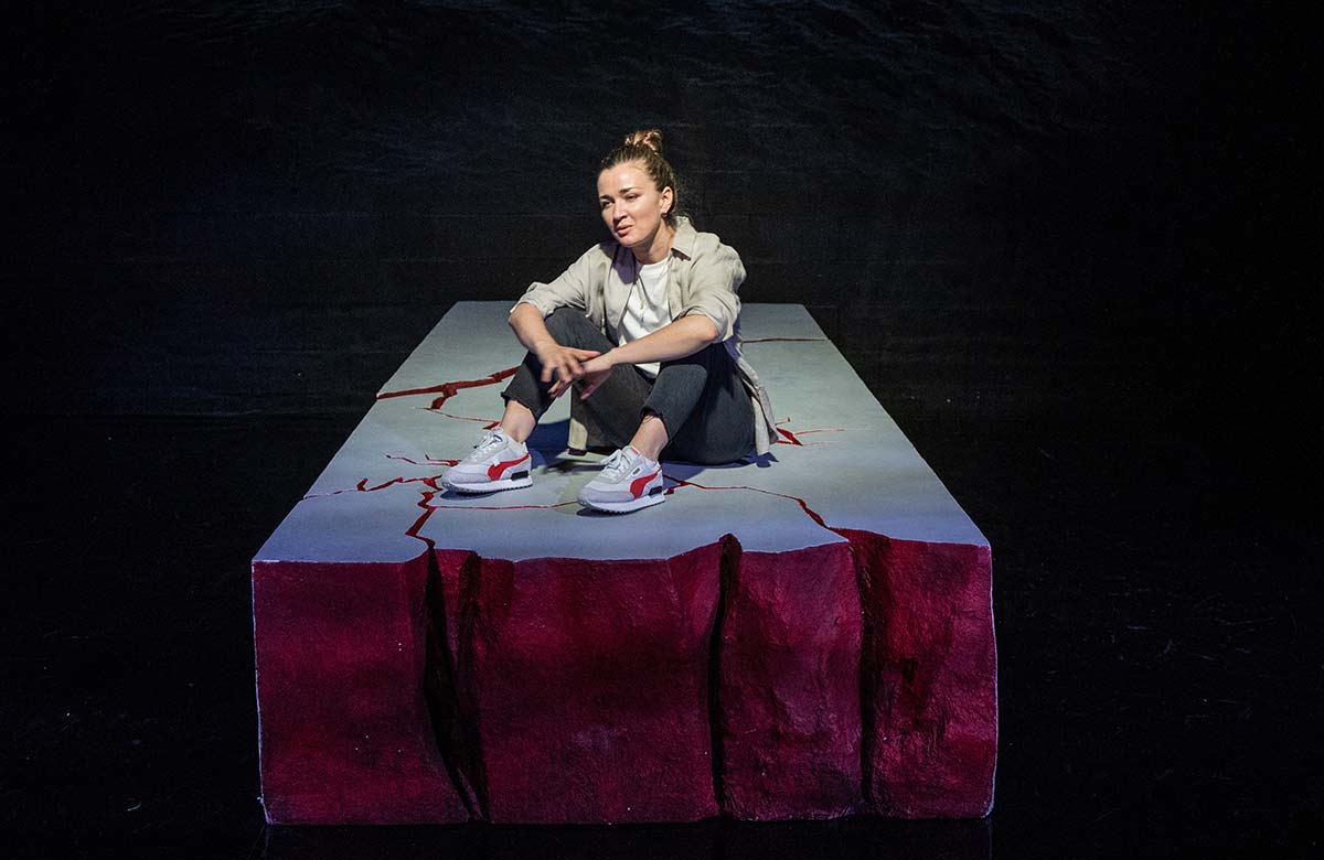 Amy Molloy in This Is Paradise at Traverse Theatre, Edinburgh. Photo: Lottie Amor