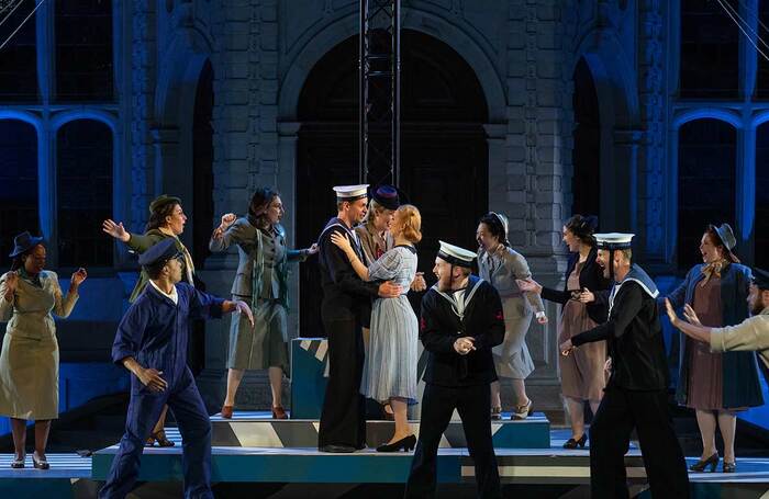 Cast and chorus of HMS Pinafore at Opera Holland Park, London. Photo: Ali Wright