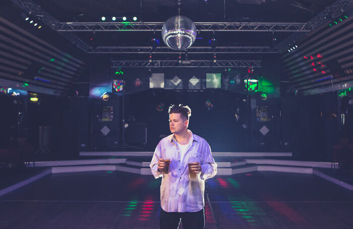 Luke Wright in Luke Wright's Late Night Dance Floor Fillers (Poems) at Pleasance Dome, Edinburgh. Photo: Emily Fae