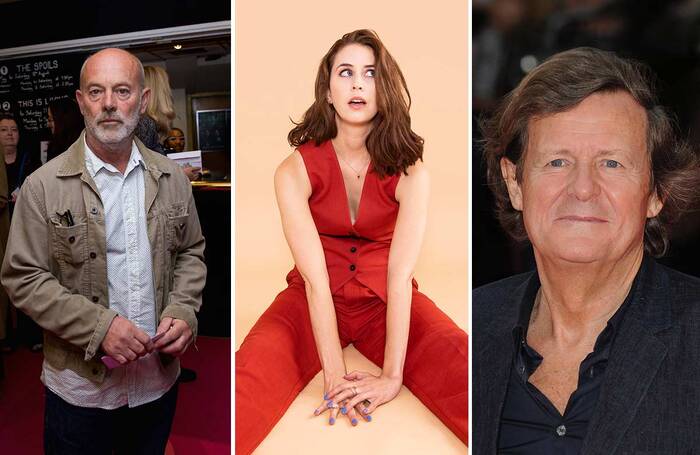 Keith Allen, Liz Kingsman and David Hare. Photo: Will Bremridge/Shutterstock