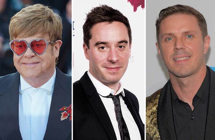 The new Almeida season will feature a the world premiere of a musical by Elton John, James Graham and Jake Shears. Photos: Shutterstock/Alex Brenner