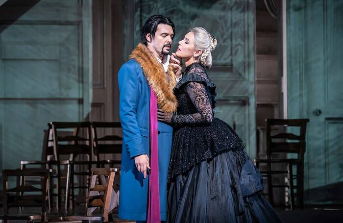 Luca Micheletti and Maria Bengtsson in Don Giovanni at the Royal Opera House, London. Photo: Marc Brenner