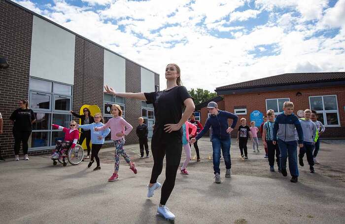 The Royal Ballet in a workshop with Southfield Primary ahead of their performance in Doncaster