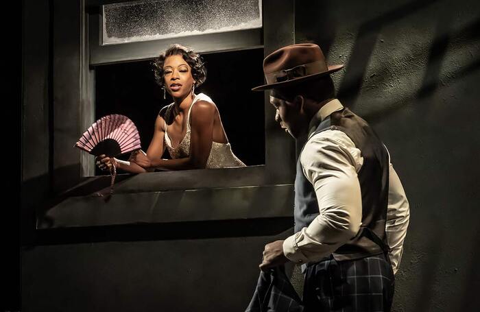 Samira Wiley and Osy Ikhile in Blues for an Alabama Sky at the National Theatre, London. Photo: Marc Brenner