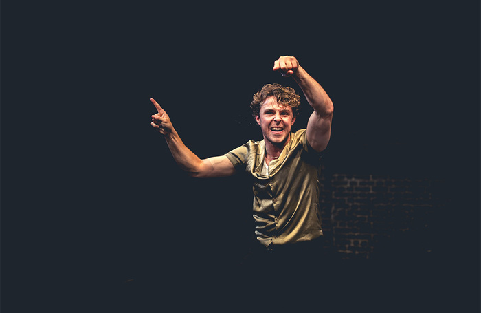 Joseph Potter in The Poltergeist at Arcola Theatre, London. Photo: Matt Martin