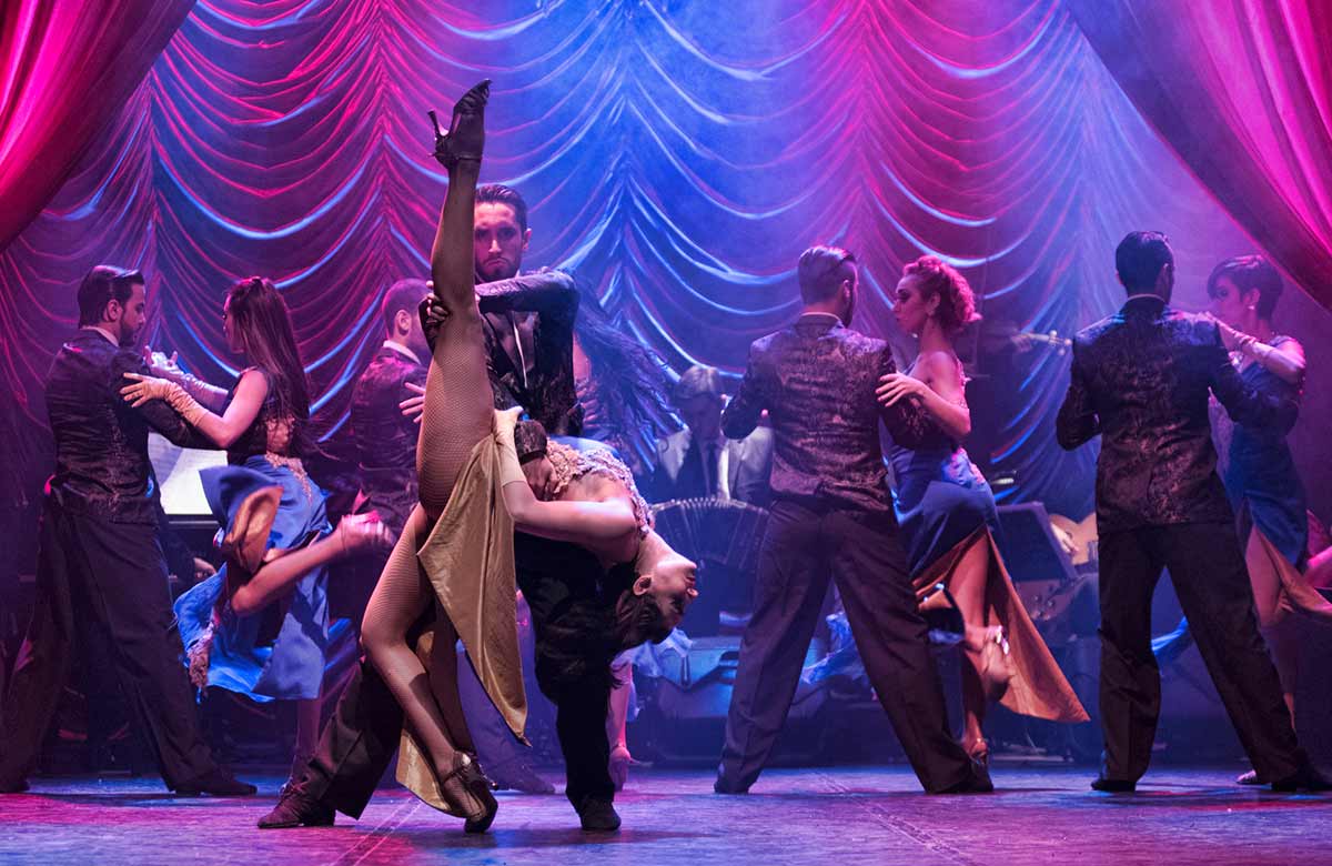 The cast of Tango After Dark at the Peacock Theatre, London. Photo: Federico Paleo