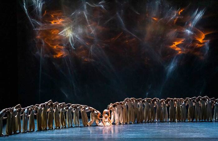 Scene from Crystal Pite: Light of Passage at the Royal Opera House. Photo: Tristram Kenton