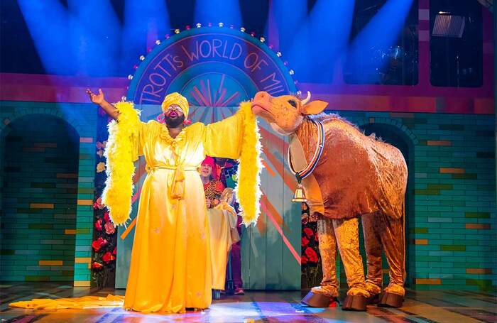 Emmanuel Akwafo in Jack and the Beanstalk at Lyric Hammersmith, London. Photo: Tristram Kenton