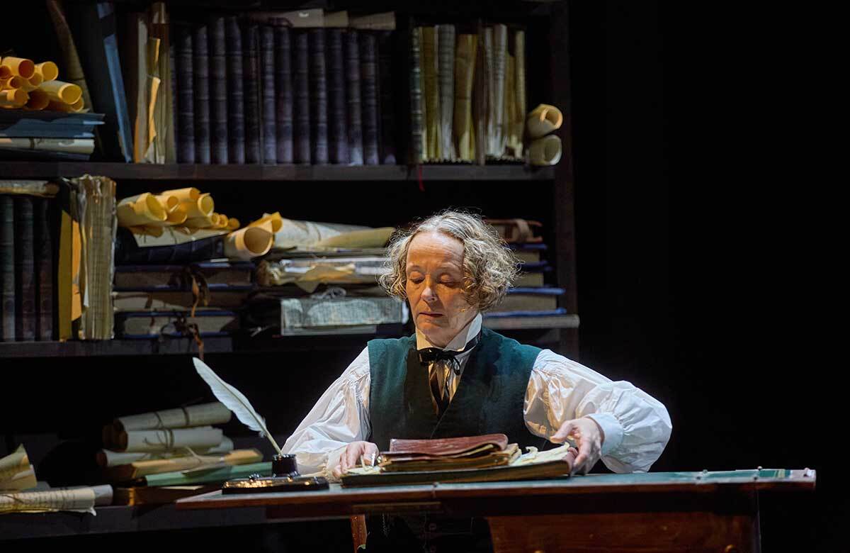 Penny Layden in A Christmas Carol at the Rose Theatre, Kingston. Photo: Mark Douet
