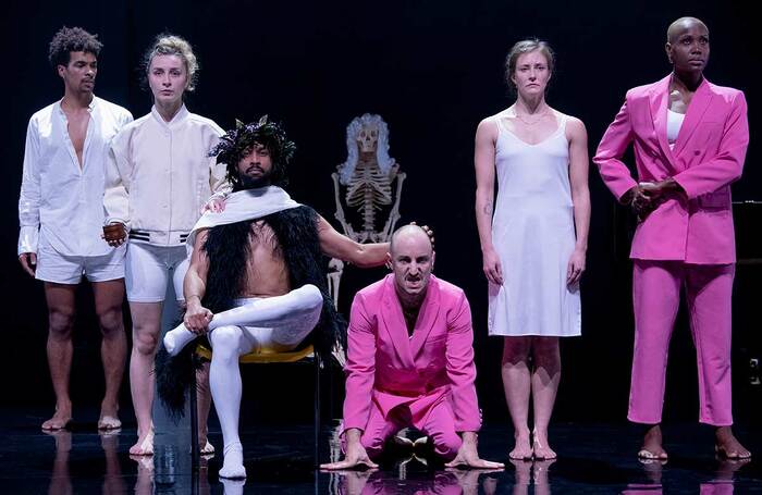 The cast of Ruination at the Royal Opera House, London. Photo: Camilla Greenwell