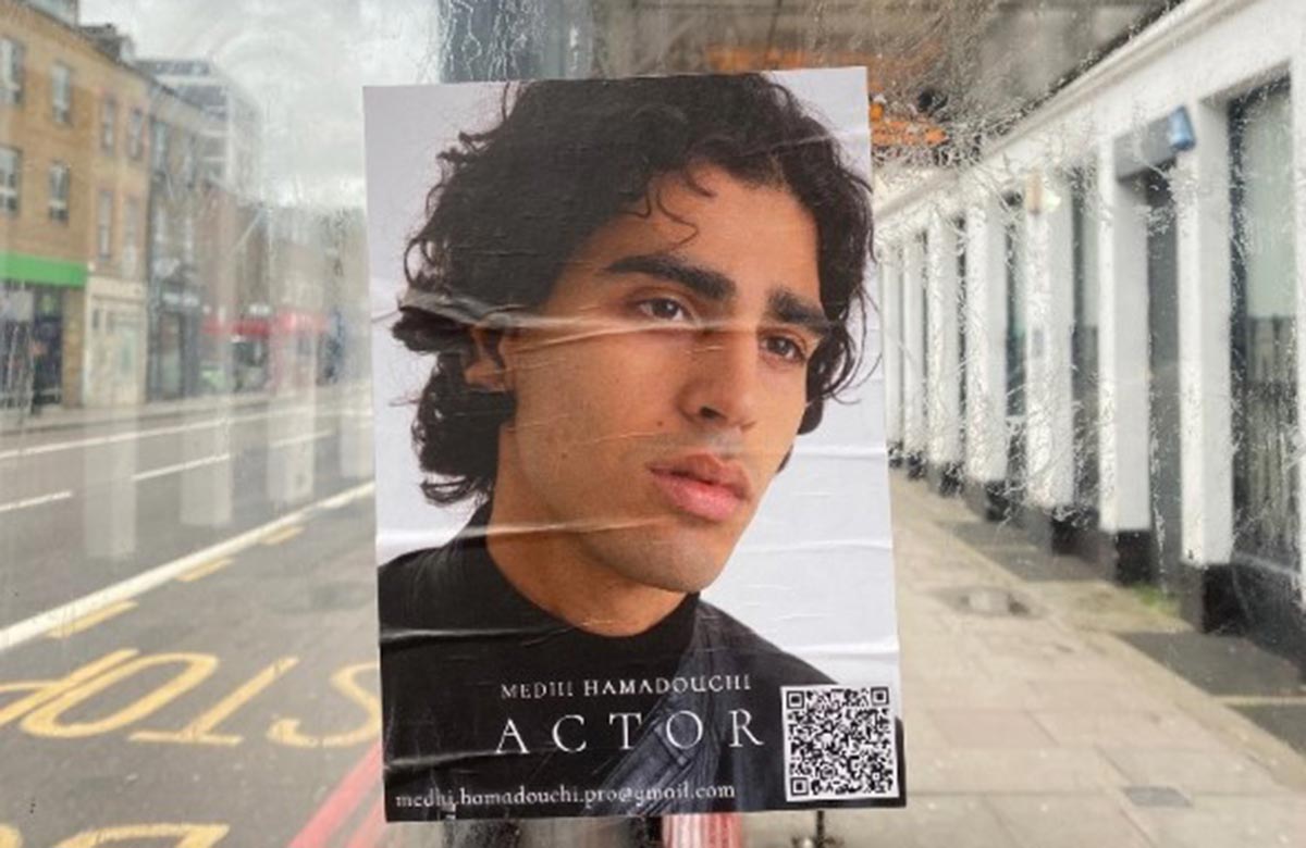 One of Medhi Hamadouchi's posters in London