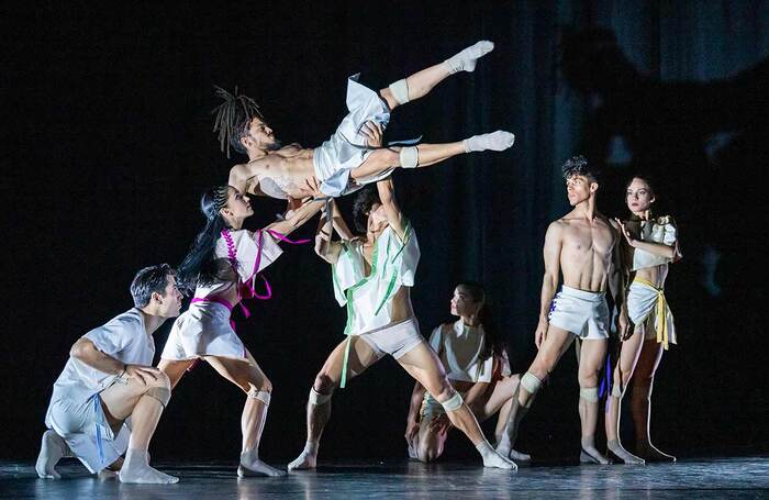 A scene from Acosta Danza: Spectrum at the Linbury Theatre, Royal Opera House, London. Photo: Tristram Kenton