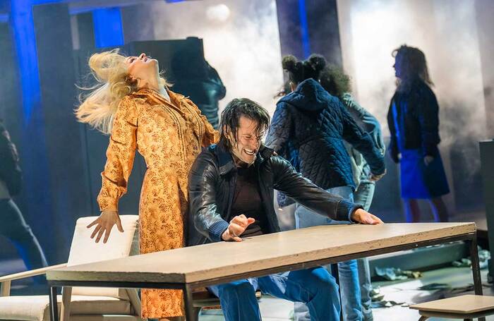 Rachael Wooding and Robert Lonsdale in Standing at the Sky’s Edge at the Olivier, National Theatre, London. Photo: Tristram Kenton