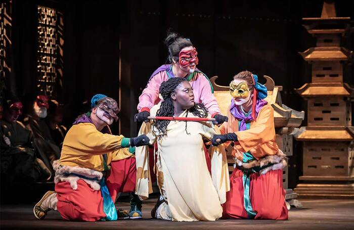 Masabane Cecilia Rangwanasha in Turandot at Royal Opera House, Covent Garden, London. Photo: Marc Brenner