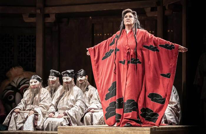 Anna Pirozzi in Turandot at Royal Opera House, Covent Garden, London. Photo: Marc Brenner