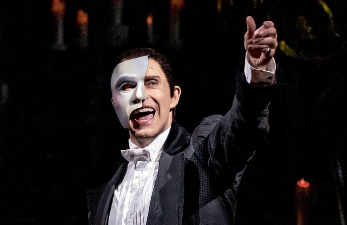 Earl Carpenter in The Phantom of the Opera at Her Majesty's Theatre, London. Photo: Johan Persson