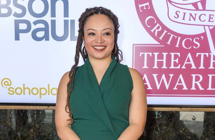 Lynette Linton at the 2023 Critics' Circle Theatre Awards at @SohoPlace. Photo: Joanne Davidson