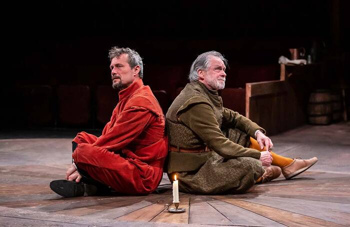 Bill Ward and Russell Richardson in The Book of Will in Queen's Theatre, Hornchurch. Photo: Pamela Raith