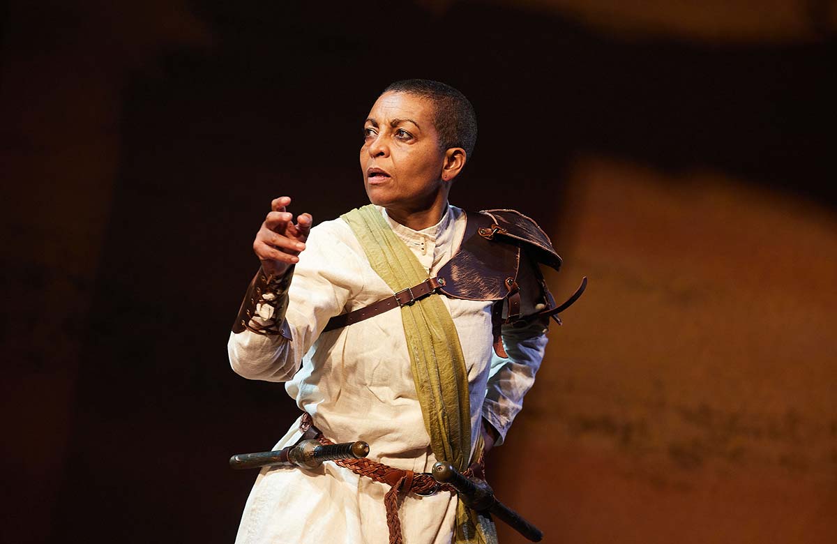 Adjoa Andoh in Richard III at the Rose Theatre, Kingston. Photo: Shonay Shote