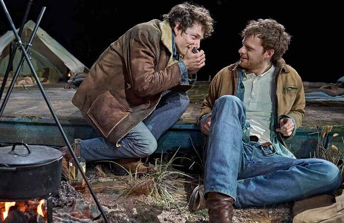 Mike Faist and Lucas Hedges in Brokeback Mountain at @sohoplace, London. Photo: Manuel Harlan