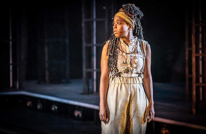 Gabrielle Brooks in Once on This Island in Open Air Theatre, Regent's Park, London. Photo: Marc Brenner