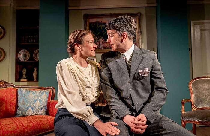 Laura Doddington and Guy Lewis in Yours Unfaithfully at Jermyn Street Theatre, London. Photo: Steve Gregson