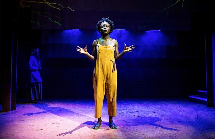 Diany Samba-Bandza in Possession at Arcola Theatre, Dalston, London. Photo: Alex Brenner