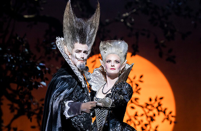 Tim Mead and Liv Redpath in A Midsummer Night’s Dream at Glyndebourne, Lewes. Photo: Tristram Kenton
