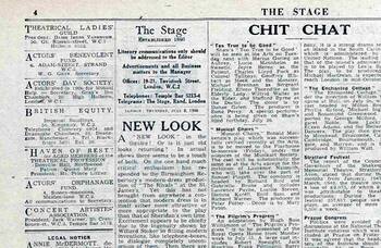 Theatre workers urged to register for NHS – 75 years ago in The Stage