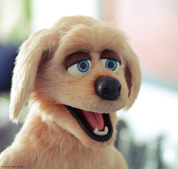 Full size dog puppet