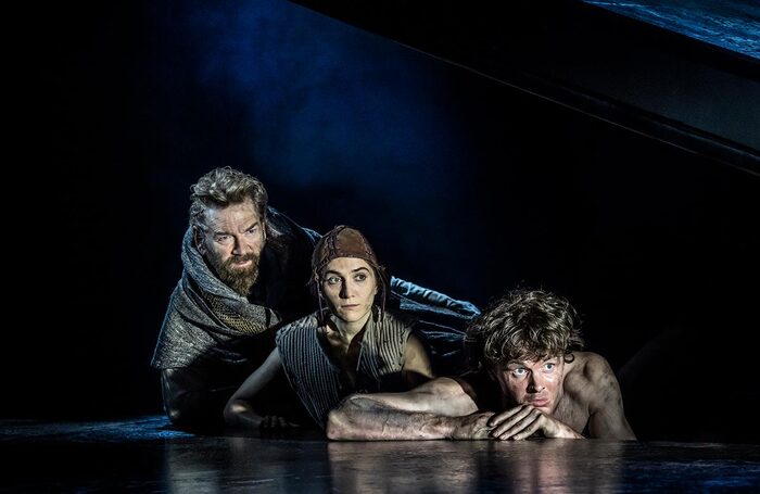 Kenneth Branagh, Jessica Revell and Doug Colling in King Lear at Wyndham's Theatre, London. Photo: Johan Persson