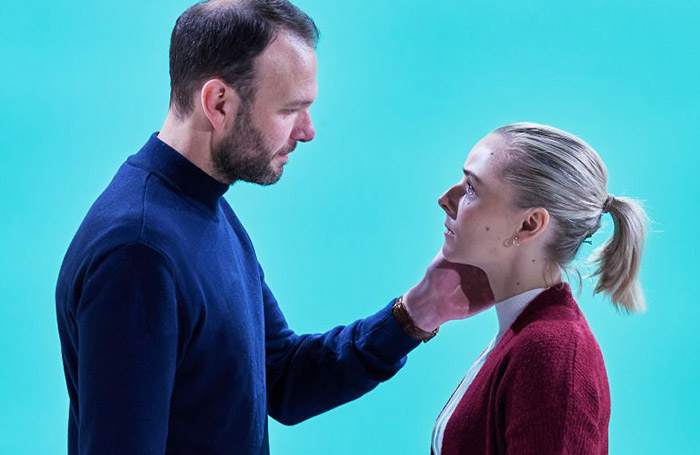 David Sturzake and Olivia Le Andersen in Nineteen Gardens at Hampstead Theatre, London. Photo: The Other Richard