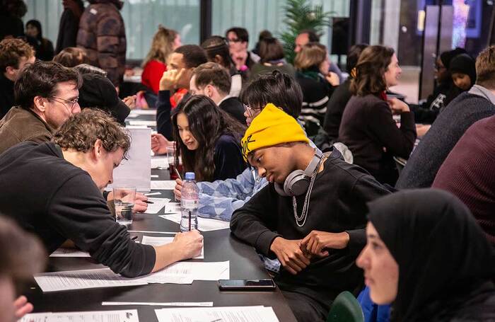 Arts Emergency mentoring introduction event at Central Saint Martins. Photo: Rob Greig