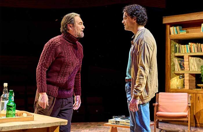 Nathaniel Parker and Jacob Fortune-Lloyd in Rock 'n' Roll at Hampstead Theatre, London. Photo: Manuel Harlan