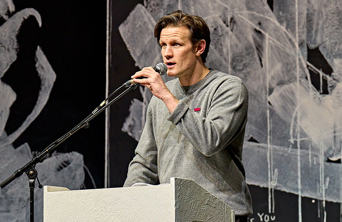 Matt Smith in An Enemy of the People at the Duke of York's Theatre, London. Photo: Manuel Harlan