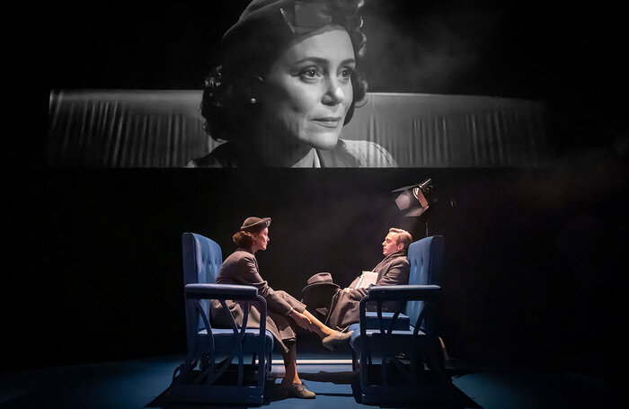 Keeley Hawes and Jack Davenport in The Human Body at the Donmar Warehouse, London. Photo: Marc Brenner