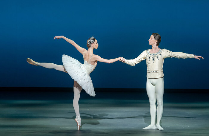 Olga Smirnova and Vadim Muntagirov in Ballet Icons Gala 2024 at London Coliseum. Photo: Jack Devant