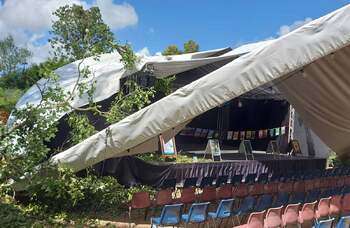 Theatre in historic castle ground saved after tulip tree destruction
