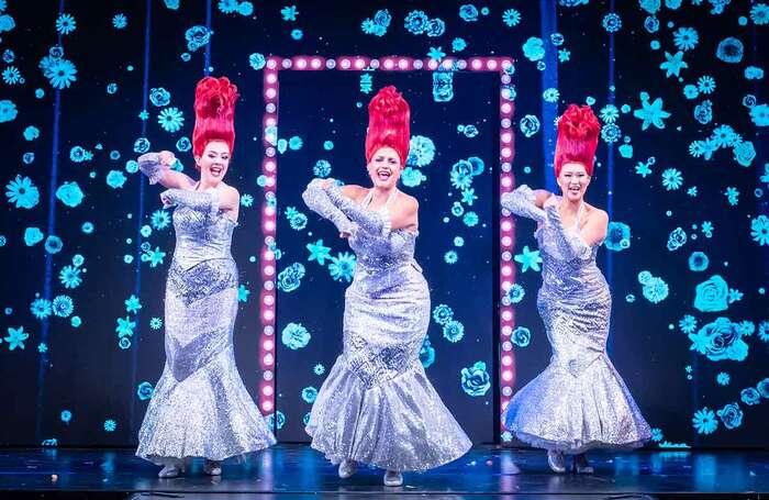 Grace Galloway, Sara Louise and Gracie Lai in Priscilla the Party! at Here @ Outernet, London. Photo: Marc Brenner