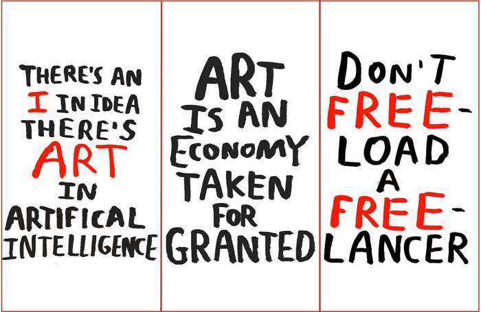 Election manifesto from industry body Creative UK. Artist: Babak Ganjei