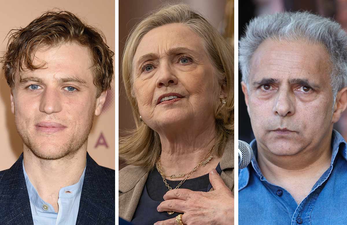  Johnny Flynn, Hillary Clinton and Hanif Kureishi. Photo: Shutterstock