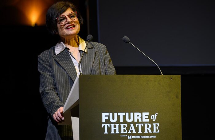 Shadow culture secretary Thangam Debbonaire at The Stage's Future of Theatre 2024 conference, in association with Moore Kingston Smith on April 25. Photo: David Monteith-Hodge